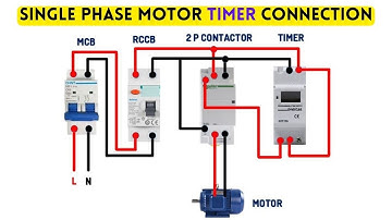 single phase motor timer connection @AzanElectrical