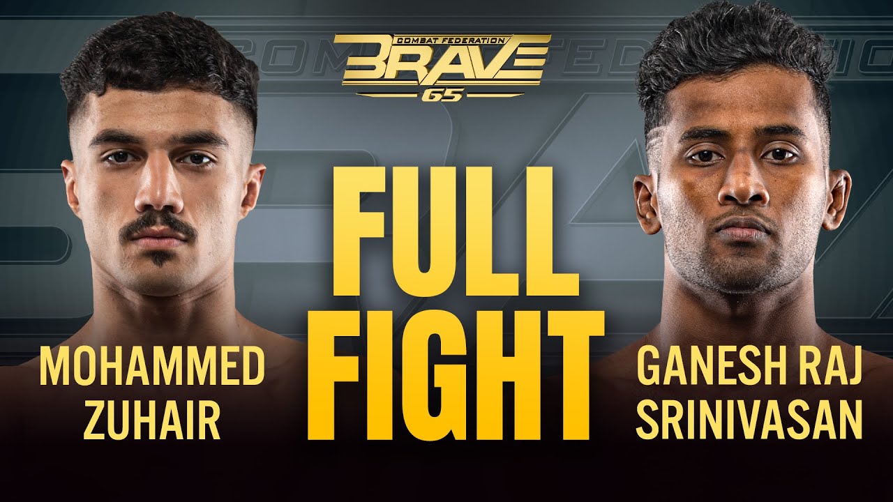 Mohammed Zuhair Alsameea vs Ganesh Raj Srinivasan | FULL FIGHT | BRAVE CF 65