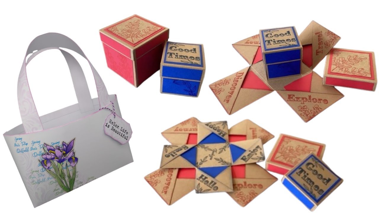 Dawn Macfie Facebook Live 13/08/25 1pm 12" x 12" Card - Make a Gift Bag & Exploding Box