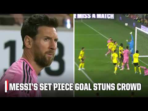 LIONEL MESSI GOLAZO 😤 Scores off set piece for Inter Miami | ESPN FC