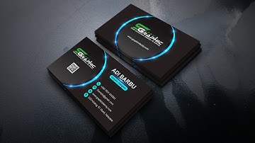 Abstract business card design in photoshop