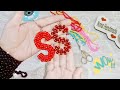 طريقة بسيطة جدا لتنفيذ حرف S بالخرز للمبتدئيين How To Make The Letter S With Beads ميدالية خرز حرف S 