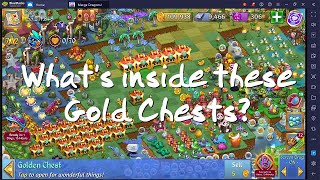 Merge Dragons - Opening Gold and Large Gold Chests + How to Get Them