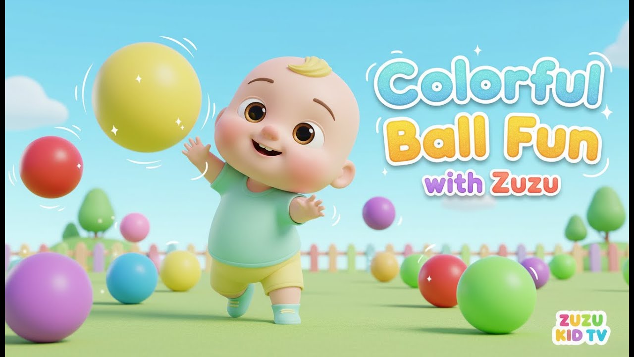 Colorful Ball Fun with Zuzu – Nursery Rhyme, Colors, and Toddler Play Adventure