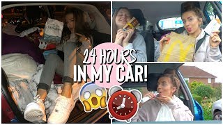 LIVING IN MY CAR FOR 24 HOURS! *never again*