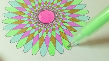 Drawing Spirograph art #satisfying #youtube #diyart 