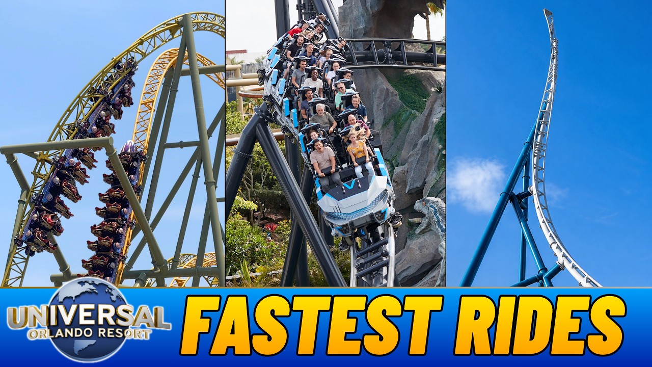Top 10 Fastest Rides at Universal Orlando + The NEW Fast & Furious Coaster