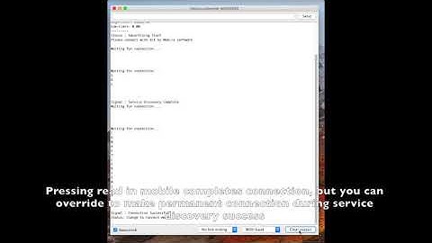 BLE demo via serial monitor