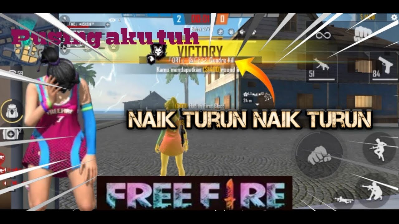  Naik  Turun  Naik  Turun  freefirebatelgroundsind YouTube