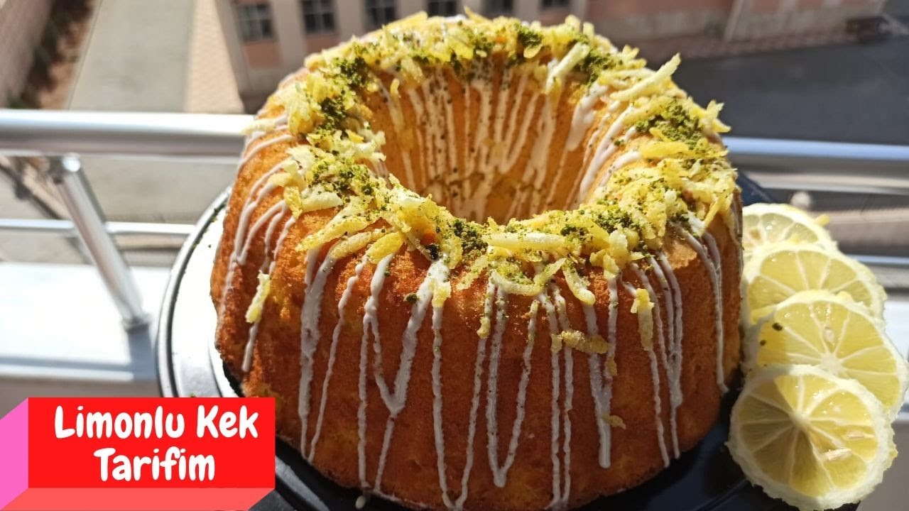 LiMONLU KEK TARİFİ🍋 SAPSARI SÜNGER GİBİ BİR KEK 🍋 YouTube