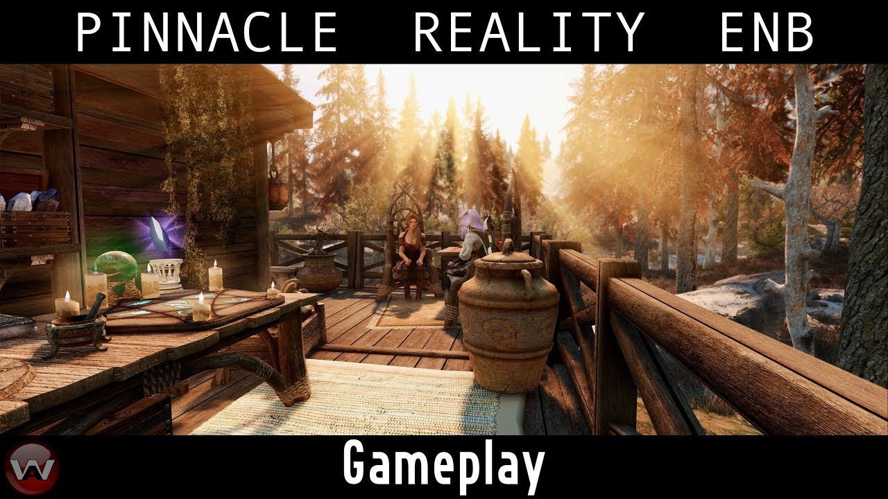 Pinnacle Reality ENB Gameplay | Skyrim SE 300+ MODS | Ultra Widescreen 2K