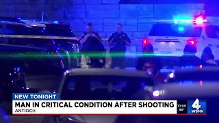 Man in critical condition after shooting