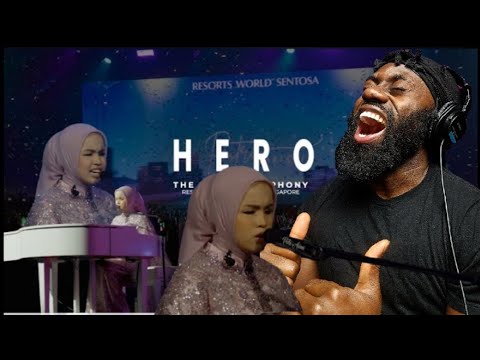 HERO - ALAN WALKER, PUTRI ARIANI COVER (Live Perform at resort world sentosa) | REACTION!!!