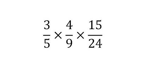 Multiplying Three Fractions (Positive) Ex 1