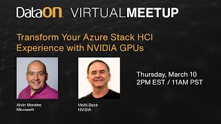Azure Stack HCI Virtual Meetup with Microsoft and NVIDIA GPUs