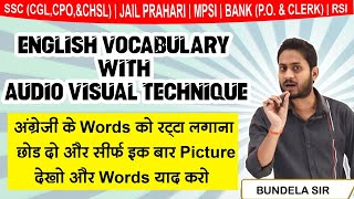 English vocabulary with audio visual technique | English Grammar | By Bundela Sir screenshot 4