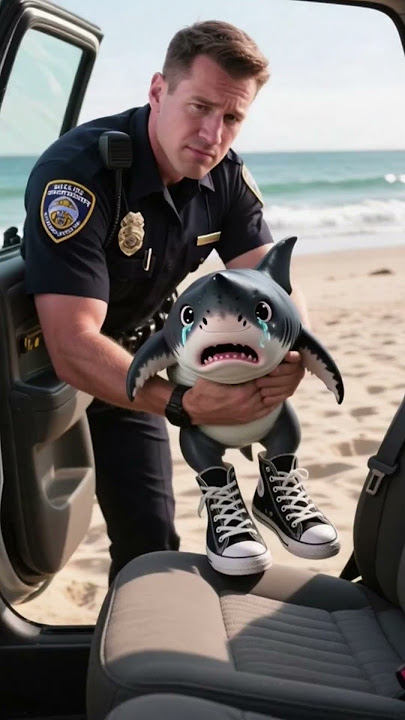 Baby Shark Arrested By Police #shark #whale #ocean #shorts