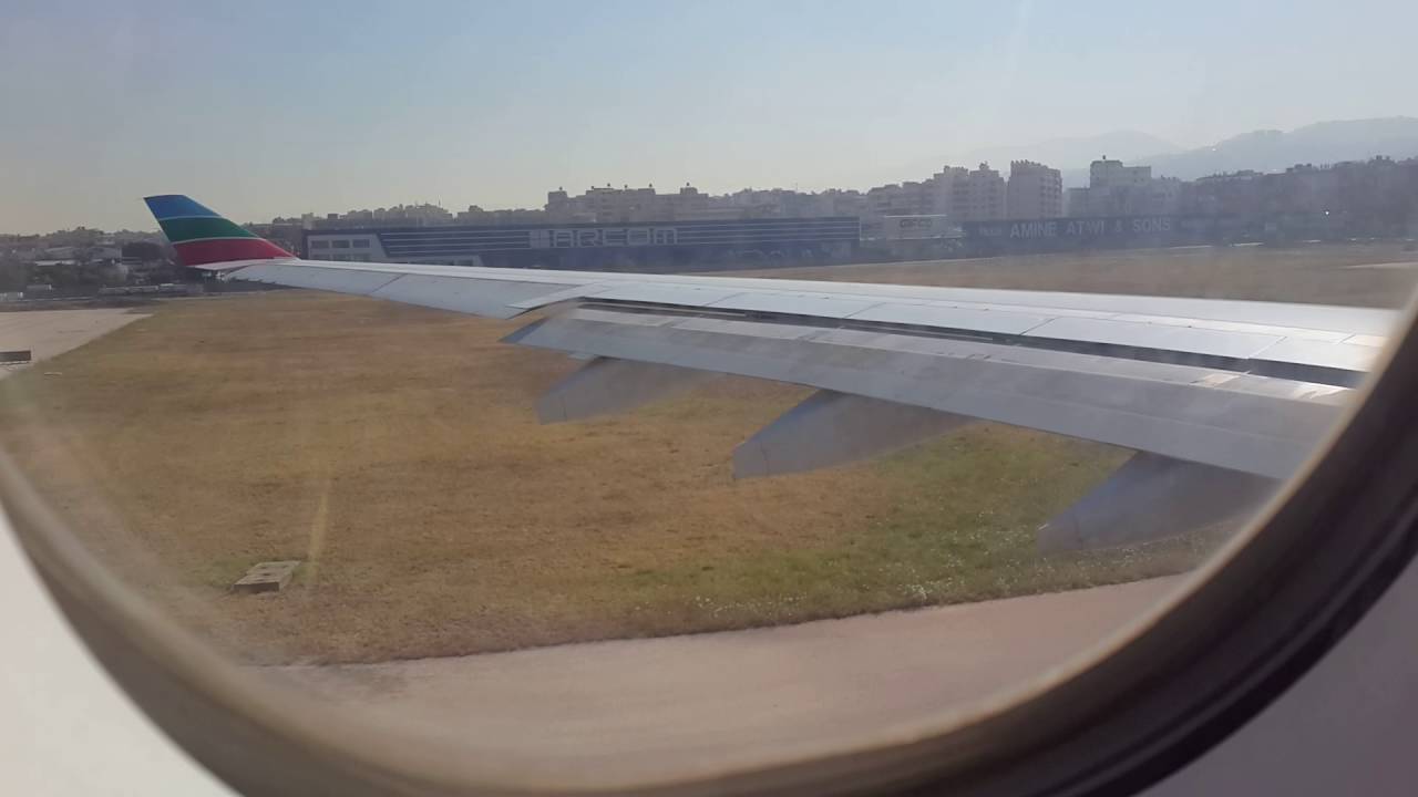 Middle east airlines a330-200 takeoff from beirut