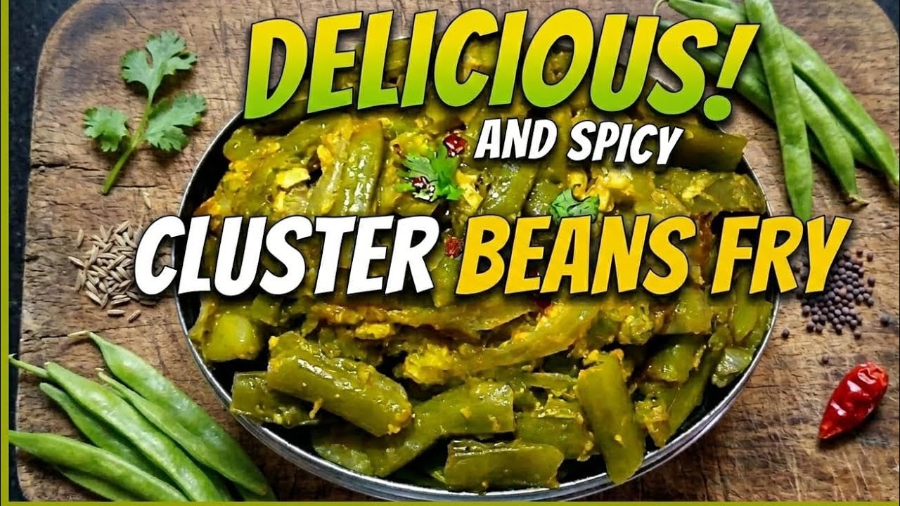 Healthy Cluster Beans Fry 🍃 | Guar Beans Stir Fry with Chapati | Simple South Indian Recipe