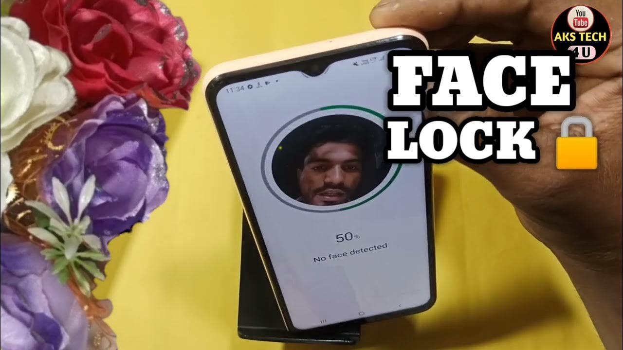 How To Set Face Lock Lock in Samsung galaxy A04e Samsung galaxy A04e