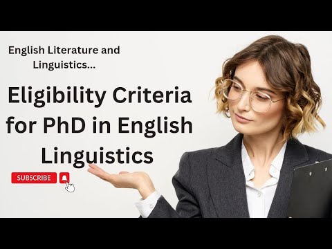 phd in linguistics eligibility
