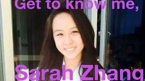 QHHS2017 Sarah Zhang for Vice President