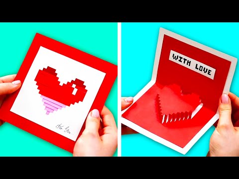 فيديو: كيف تصنع عيد الحب بيديك: قلب ثلاثي الأبعاد
