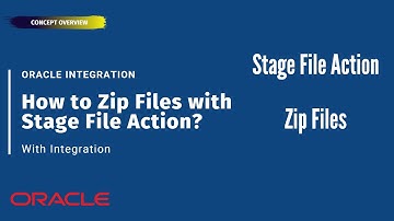 How to Zip Files with Stage File Action in Integration ? | Oracle Integration (OIC)