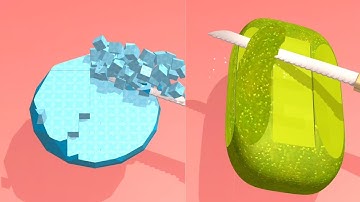 Very satisfying and relaxing ASMR slicing game | part 146