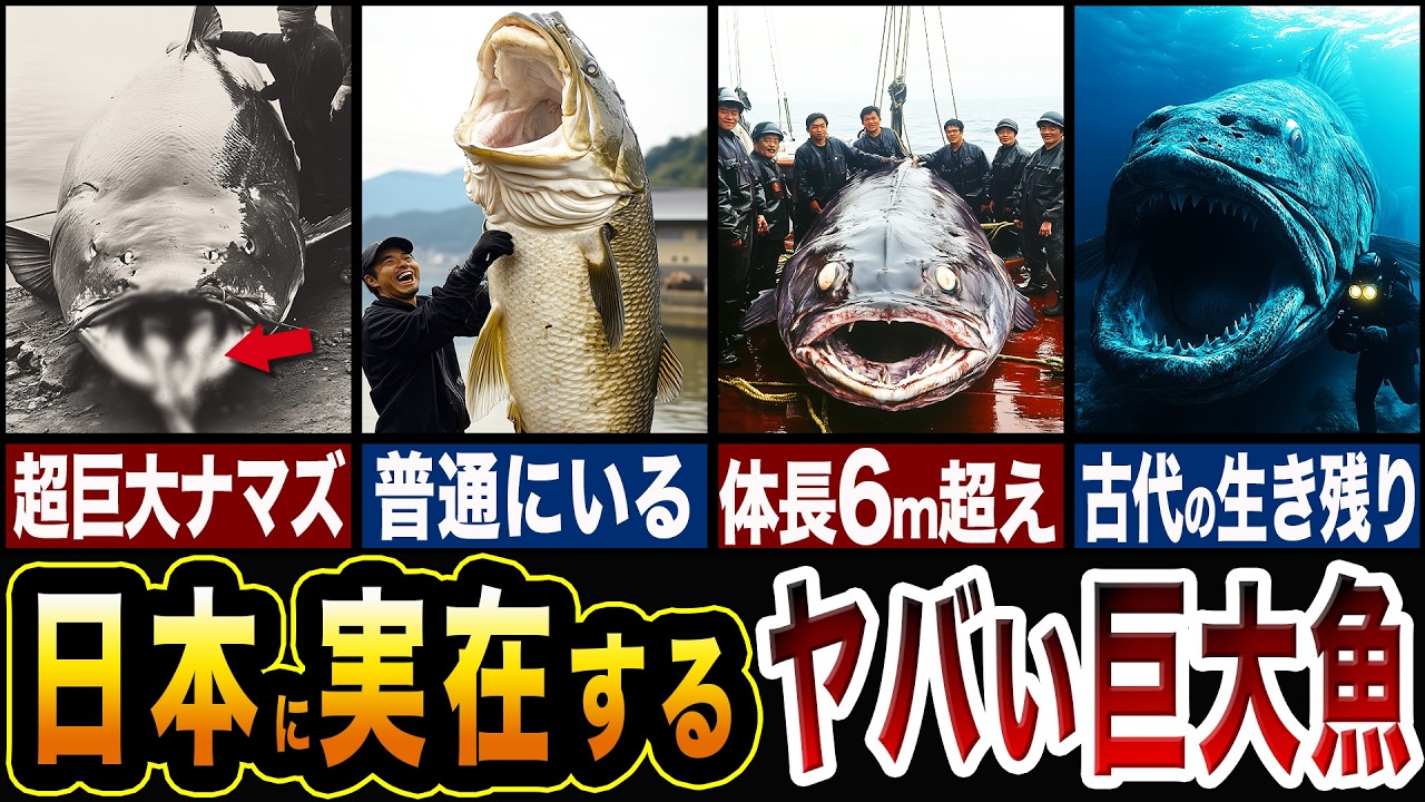 落ちたら終わり…日本の川にいるヤバい巨大魚TOP5 【ゆっくり解説】