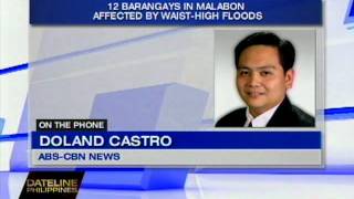 12 Barans In Malabon Affected By Waist-Deep Floods