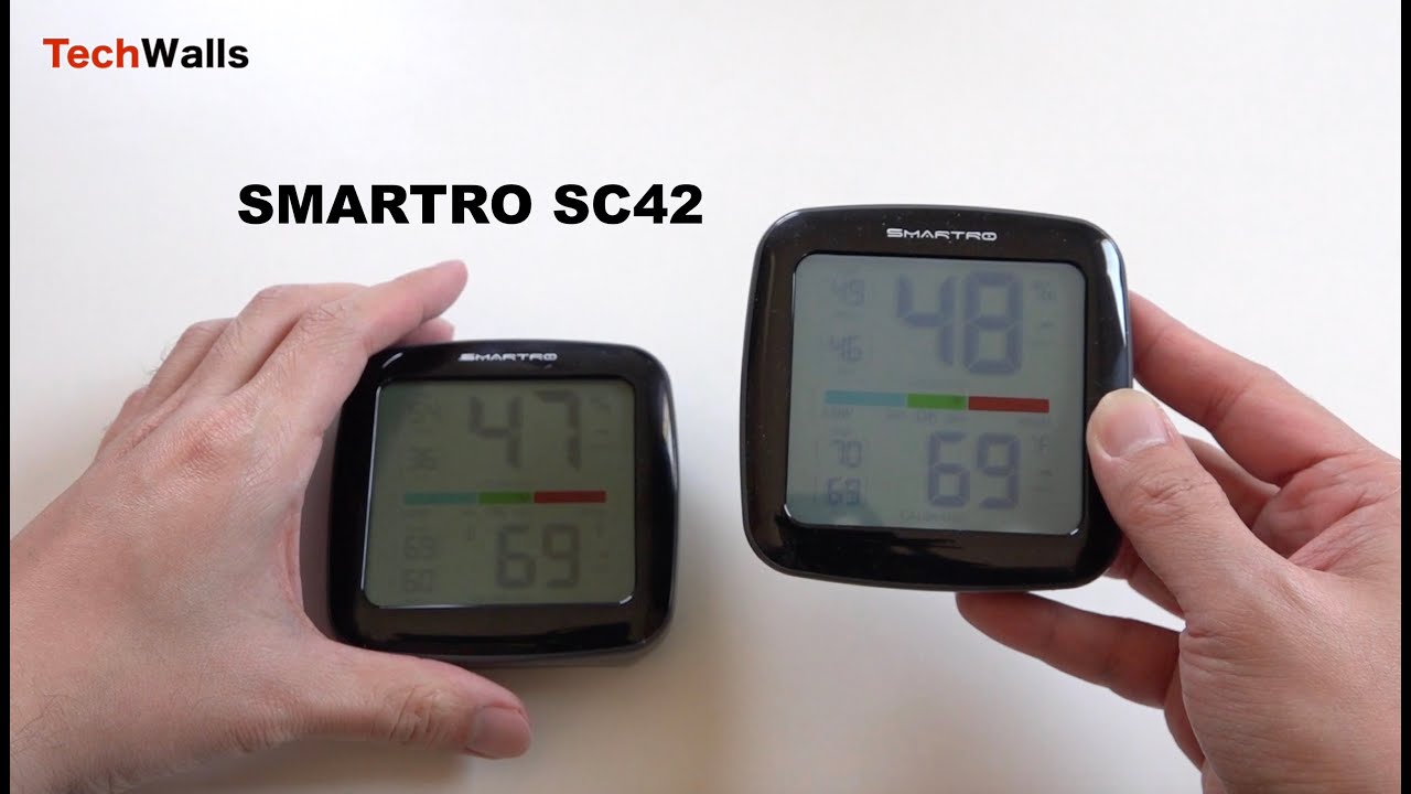 SMARTRO SC42 Professional Digital Hygrometer Indoor Thermometer Room H –  Meat Thermometers and Outdoor Thermometers