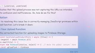 How to Get an Array of URLs When Uploading Multiple Images to Firebase Storage