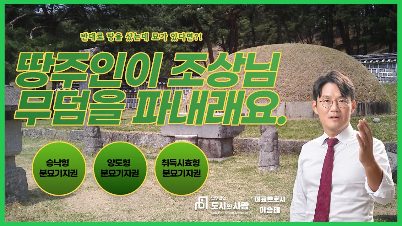 땅주인이 조상님 무덤을 파내래요.  조상님산소, 묘지, 무덤