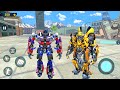 Jet Bike Car Transformation Robot Game 2020 Optimus Prime & Bumblebee in New City - Android Gameplay