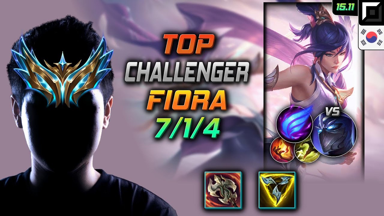 Fiora Top Build Ravenous Hydra Phase Rush - LOL KR Challenger