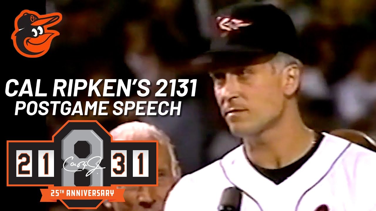 Cal Ripken, Jr.'s 2131 Postgame Speech