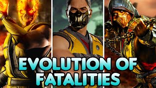 Evolution of Scorpion Fatalities | Mortal Kombat (1992-2023) | 4K Resimi