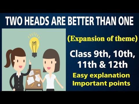 two heads are better than one idiom