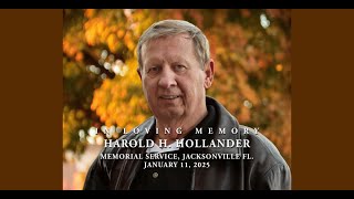 2025 Harold Hollander Memorial Service