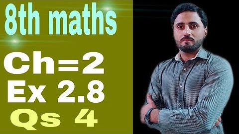 | Ex=2.8 | Qs 4 | 8th maths urdu /hindi | (ptbb ) | maths with Naseer Ilyas