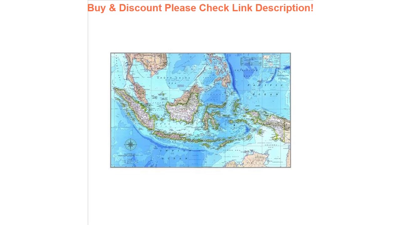 Top 60x90cm HD Indonesia Fine Canvas Map Office Living ...