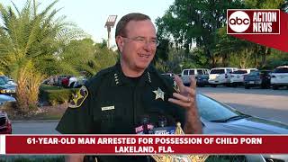Presser: Lakeland man charged with multiple counts of child pornography