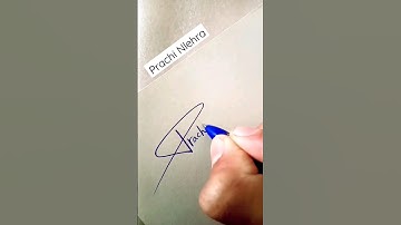 prachi name signature| signature style of P #viral #shortvideo #sign #trend