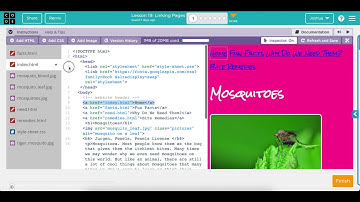 Code org Unit 02 Lesson 19 Linking Pages Level 1