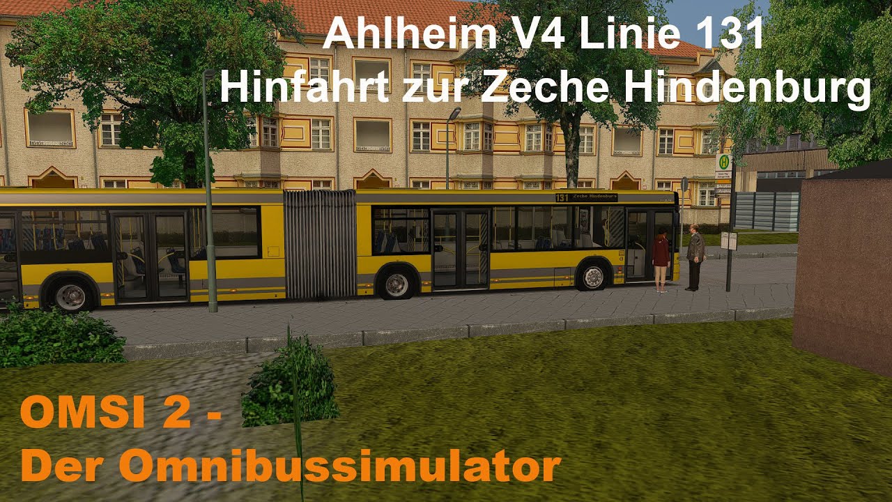 Omsi 2 Ahlheim V4 Linie 131 Hinfahrt zur Zeche Hindenburg MAN A23 Stadtbus