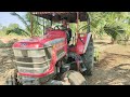 Mahindra 605 s goes to rotavator cultivater pulling on solam land mohantractorslife