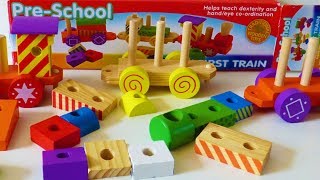 Pre-school Stacking Train Wooden block  Toy