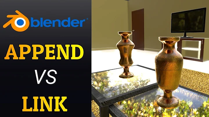 What is the difference between Link and Append? | Blender Tutorial