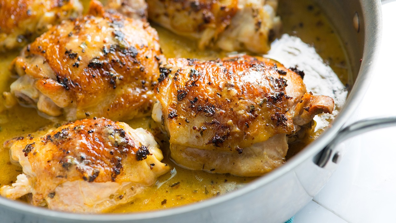 Juicy Lemon Chicken Thighs Recipe - YouTube